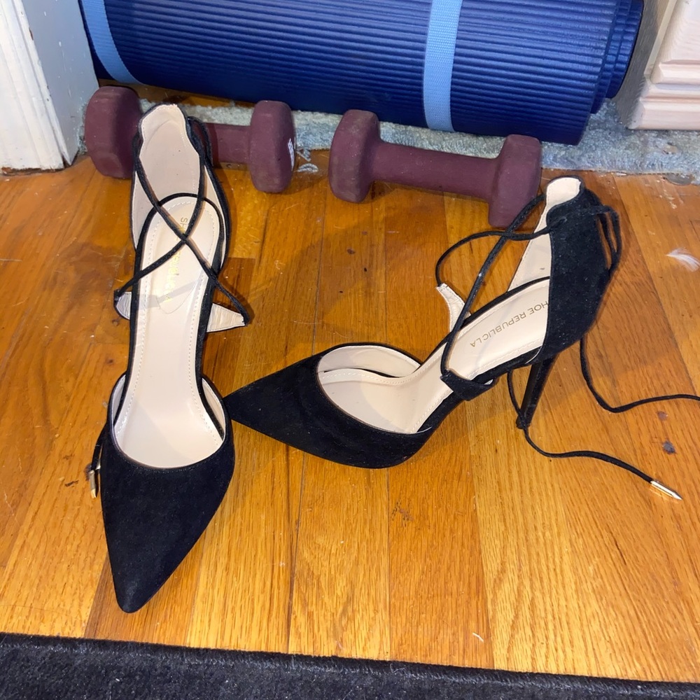Black high heels